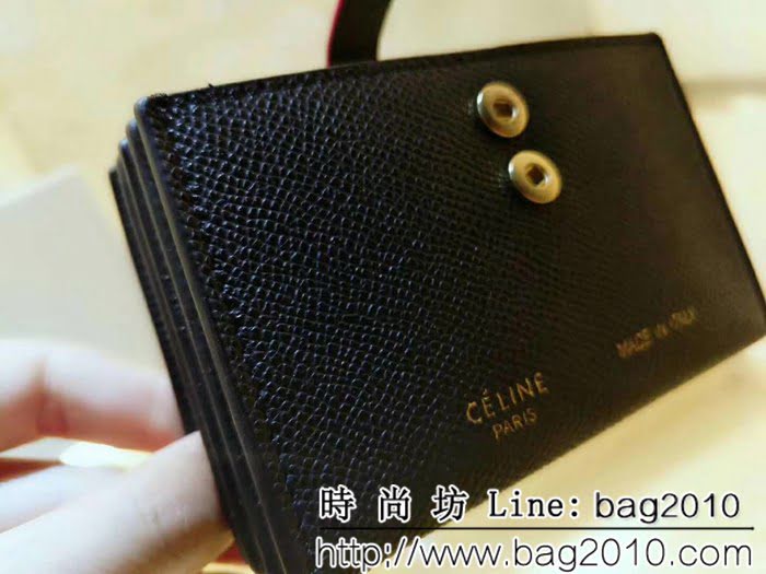 CELINE賽琳原單 撞色系列 小牛皮風琴卡包 4167 SL1929
